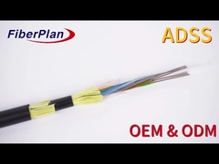 Cable a fibra ottica all'aria aperta a chiusura singola ADSS